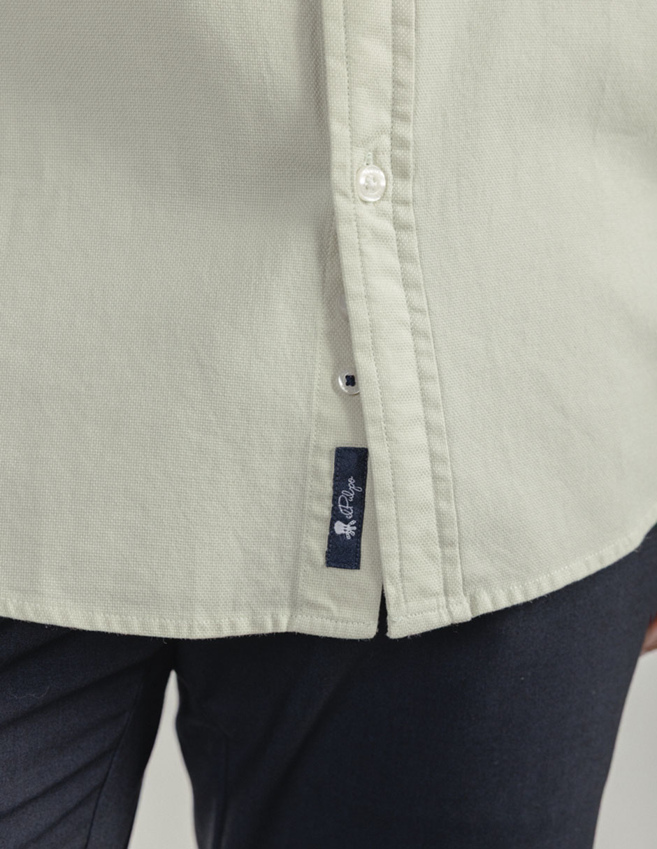 Camisa casual de algodón manga larga para hombre 2