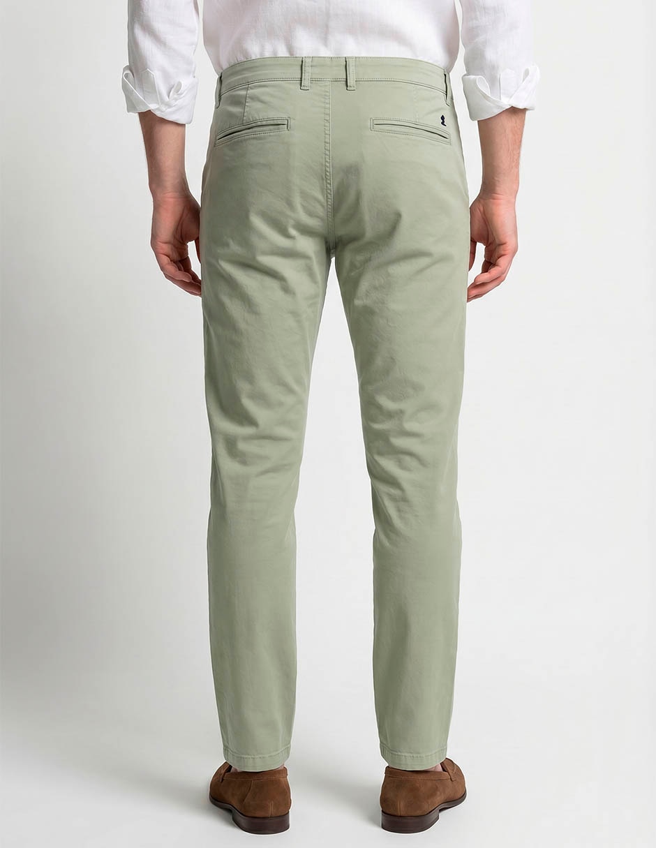 Pantalón de vestir chino slim de algodón para hombre 2
