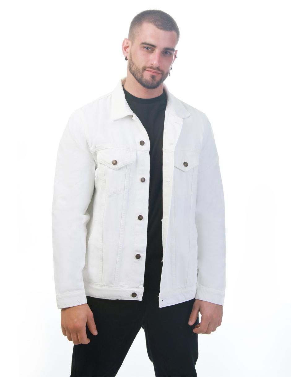 Chamarra denim de mezclilla con bolsillos para hombre 5