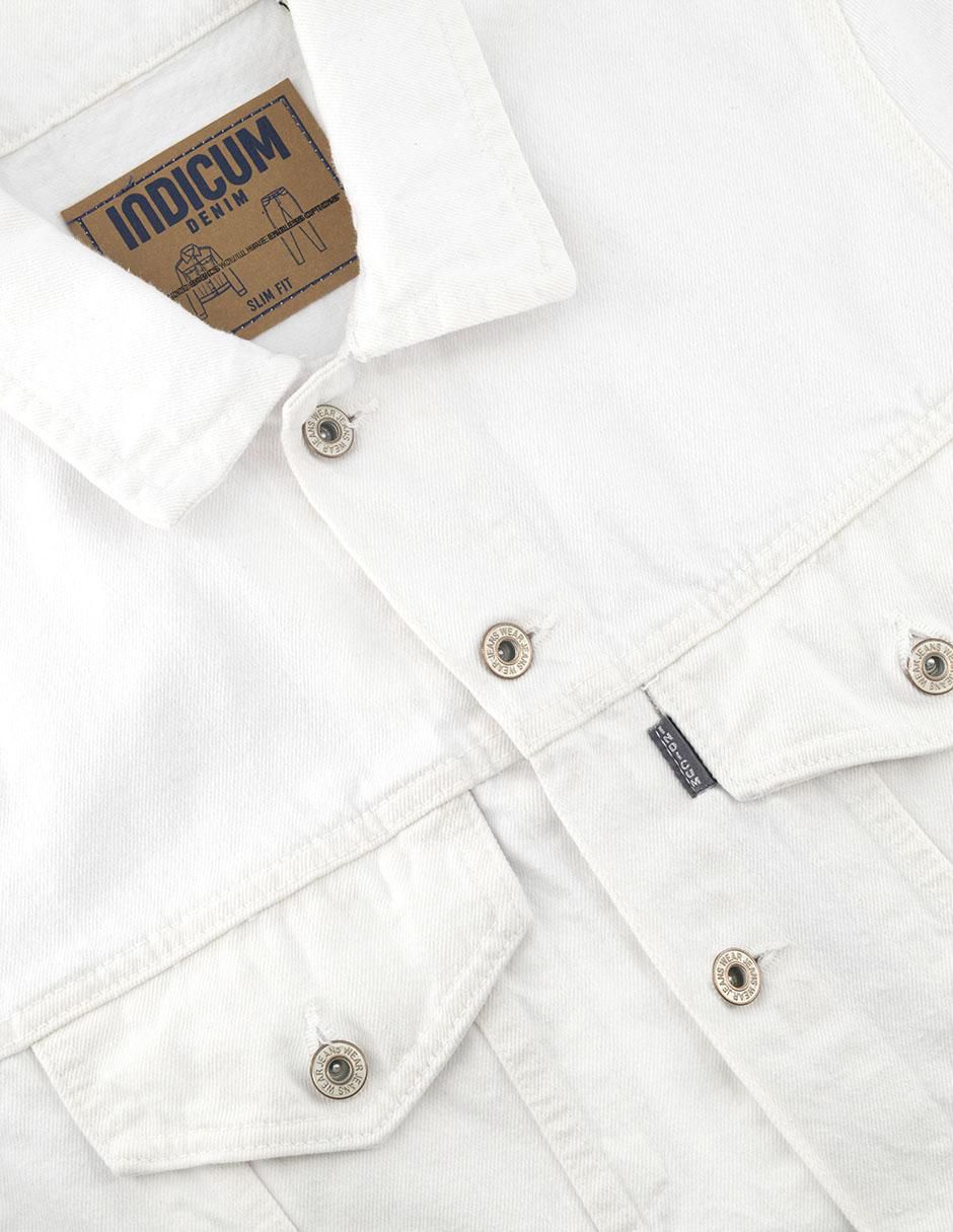 Chamarra denim de mezclilla con bolsillos para hombre 6