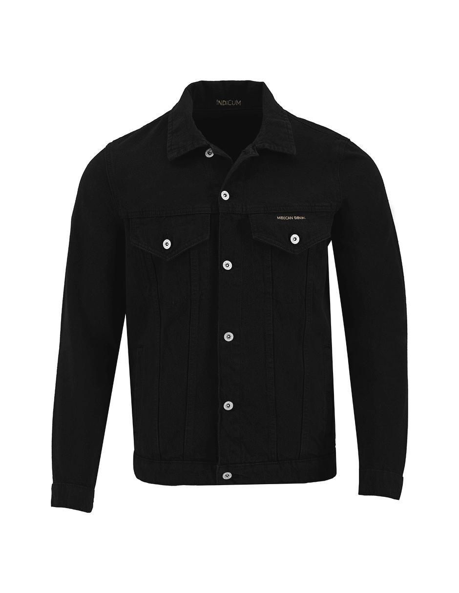 Chamarra denim de mezclilla con bolsillos para hombre 7