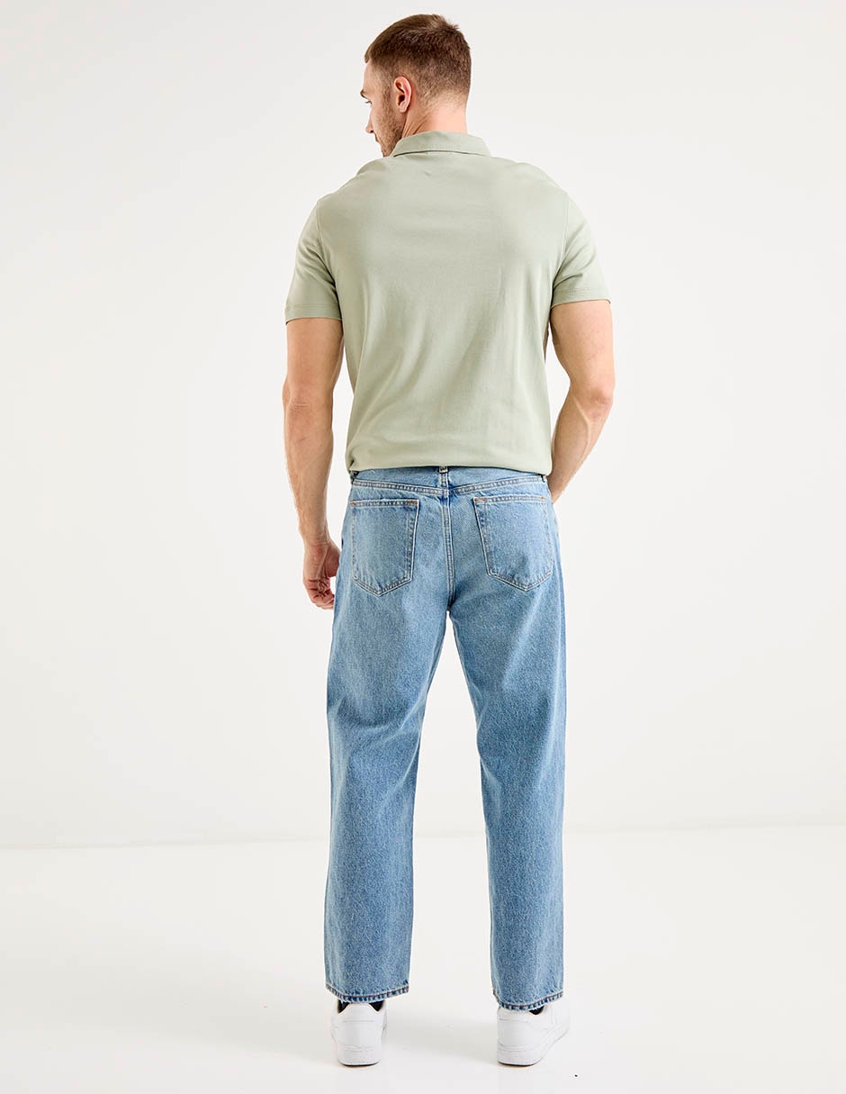 Jeans slim lavado medio para hombre 4