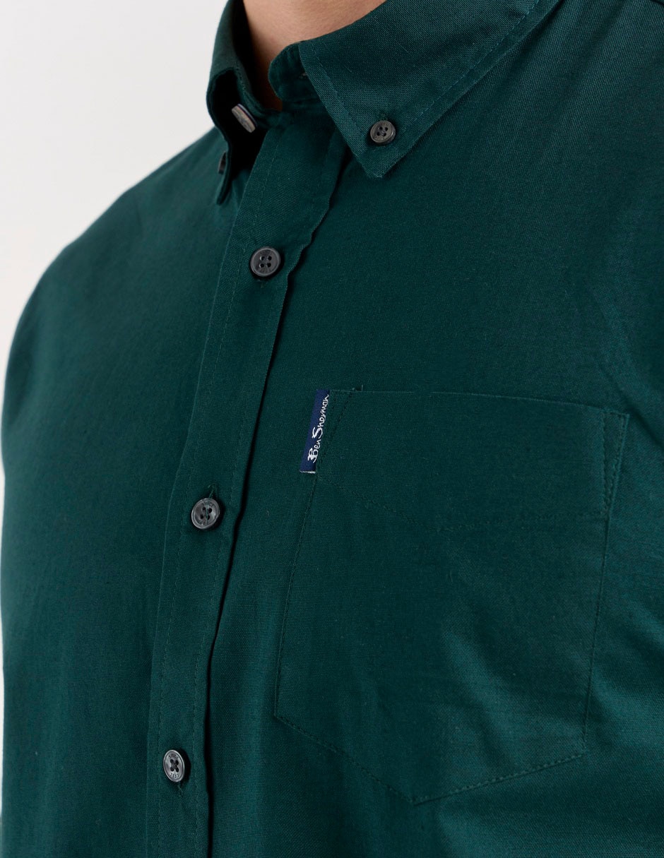 Camisa business casual de algodón manga larga para hombre 5