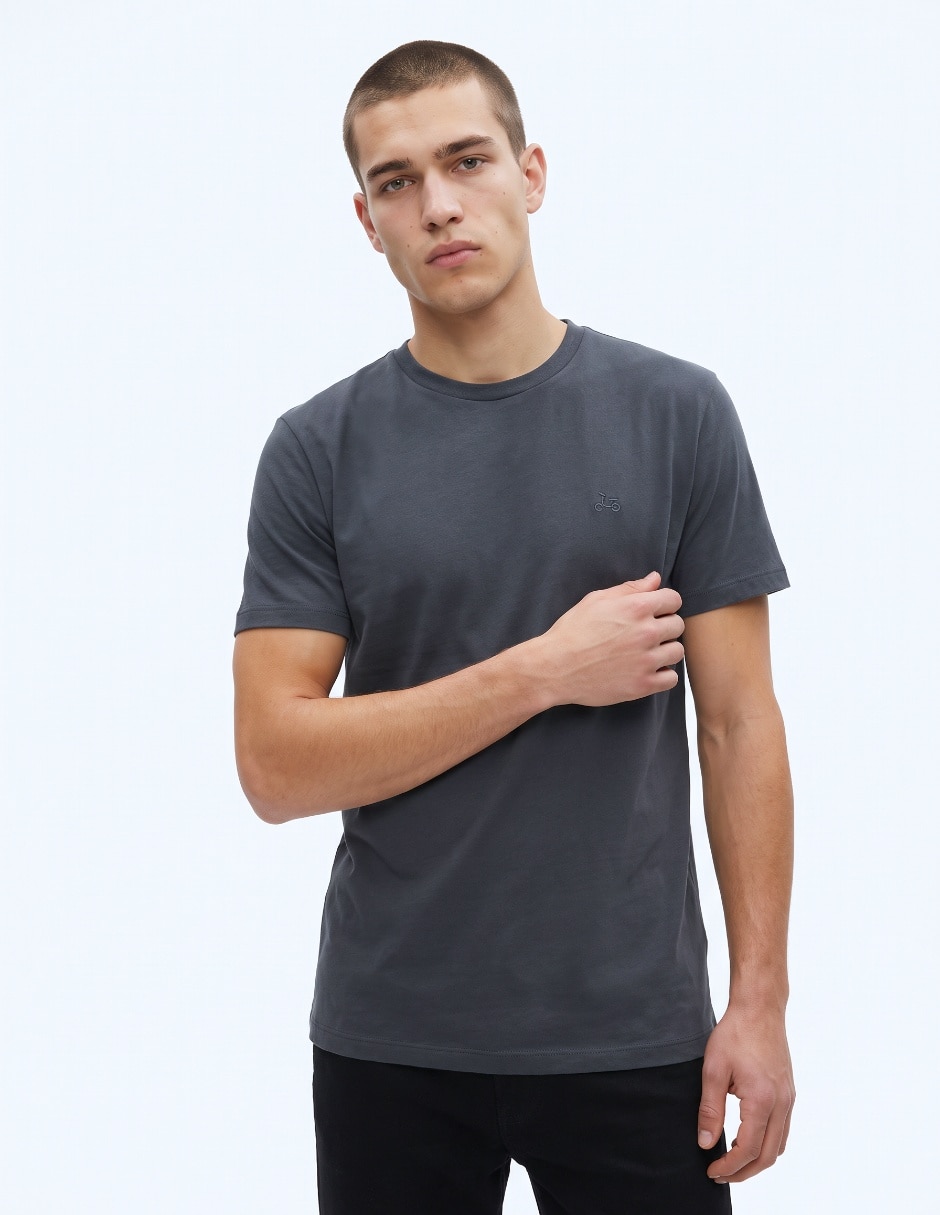Playera cuello redondo para hombre