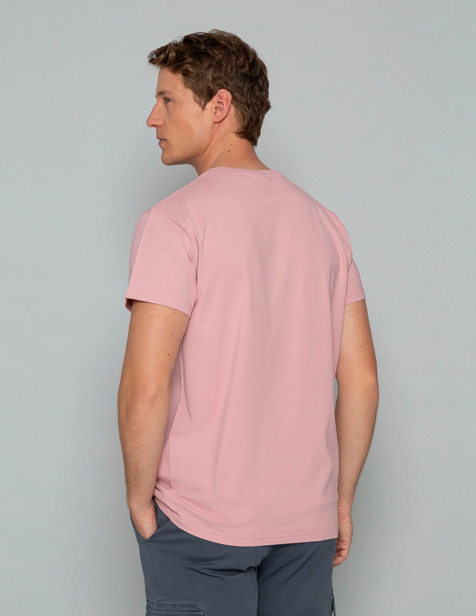Playera manga corta de algodón para hombre 2