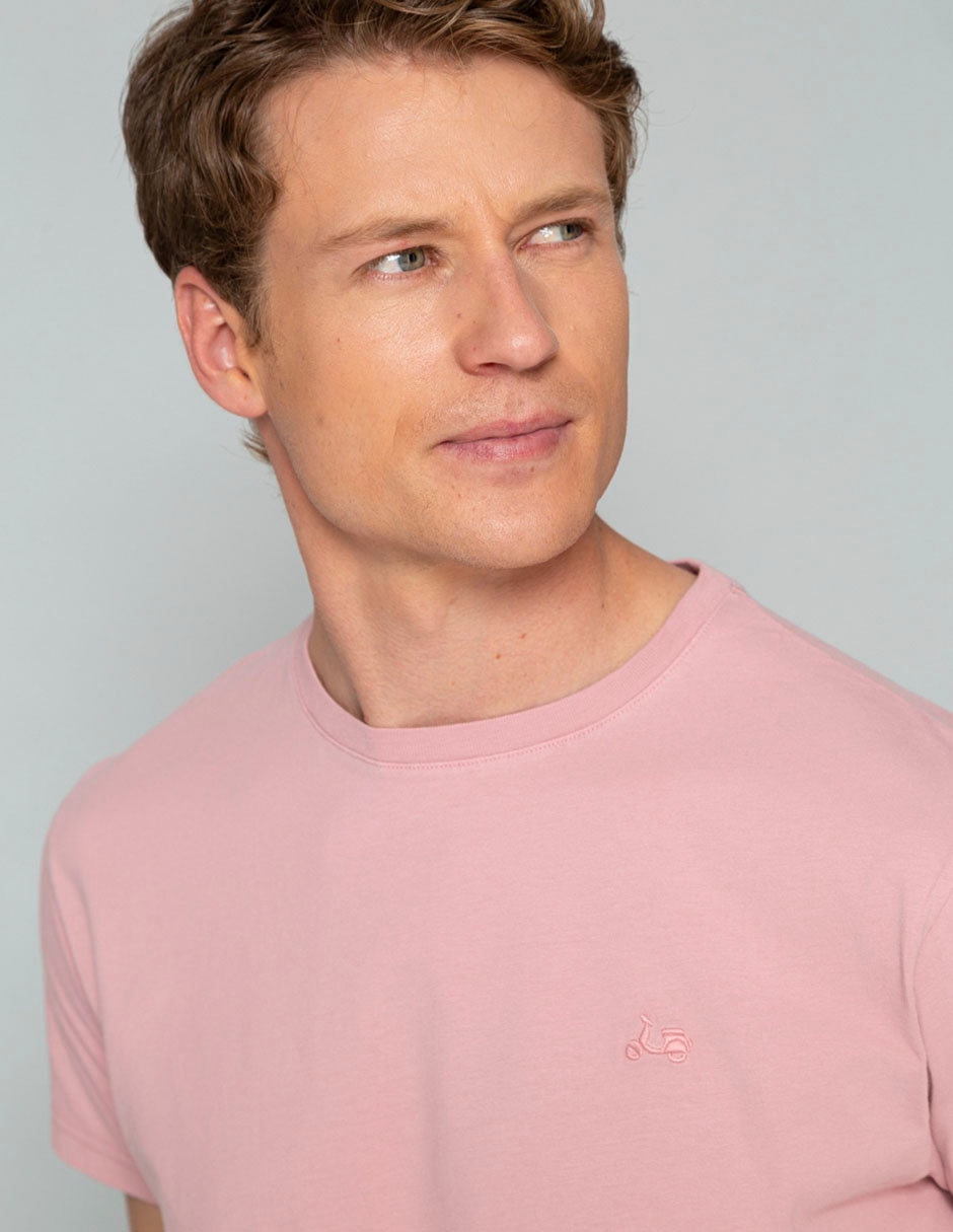 Playera manga corta de algodón para hombre 4