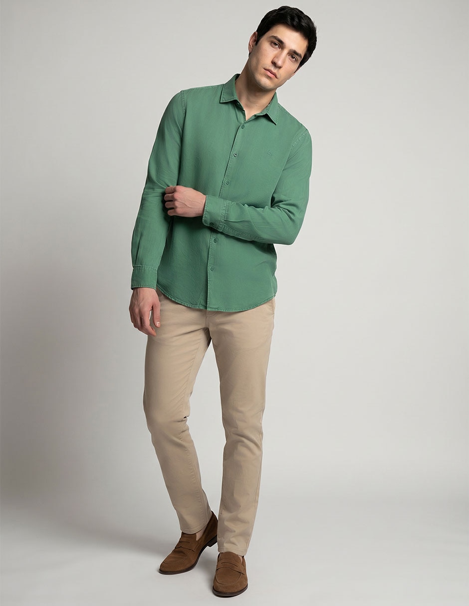 Camisa casual manga larga para hombre Camisa casual manga larga para hombre