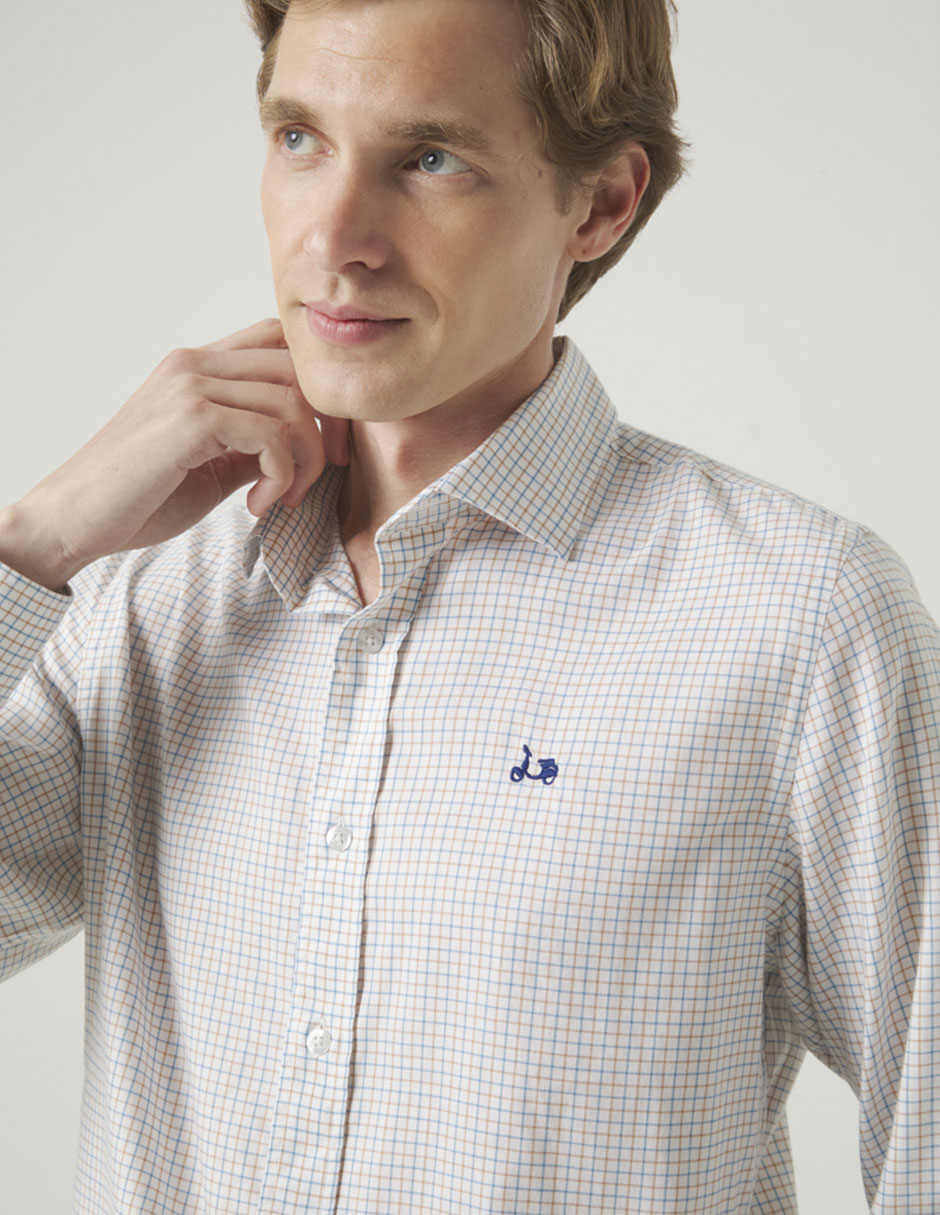 Camisa casual de algodón manga larga para hombre 3