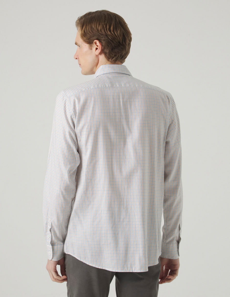 Camisa casual de algodón manga larga para hombre 2