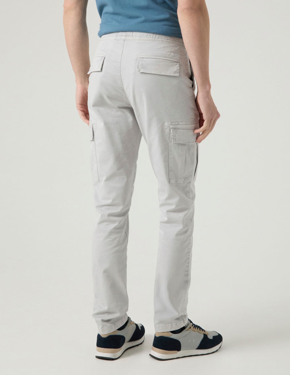Pantalón cargo straight de algodón para hombre 6