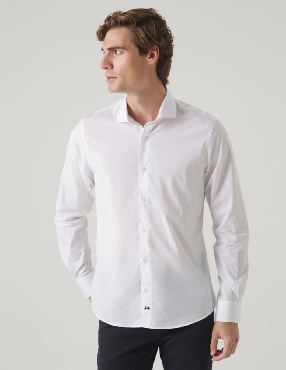 Camisa casual de algodón manga larga para hombre 5