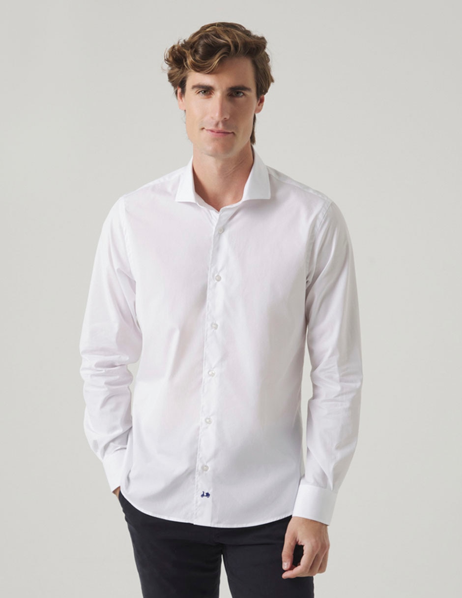 Camisa casual de algodón manga larga para hombre 4