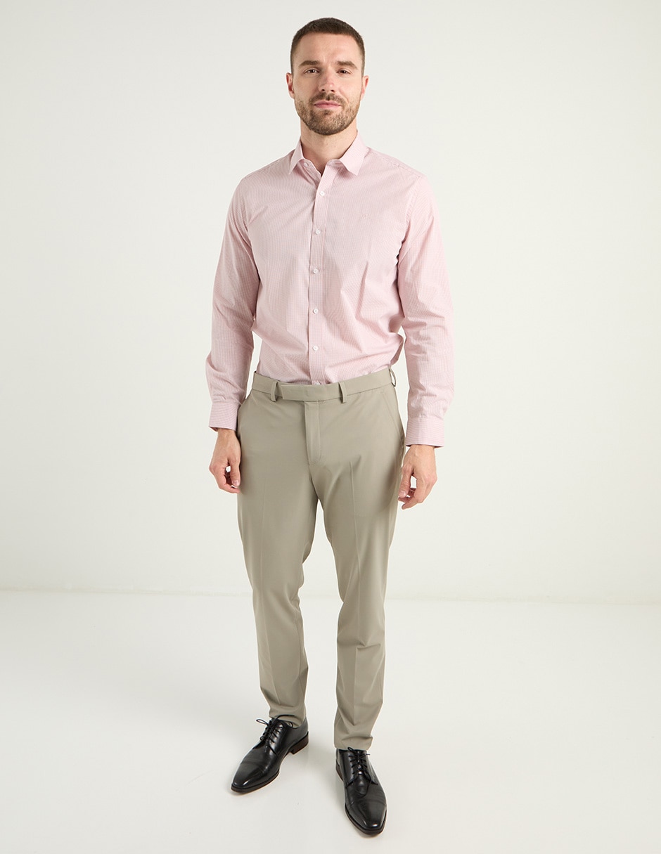 Camisa business casual Kenneth Cole de algodón manga larga para hombre