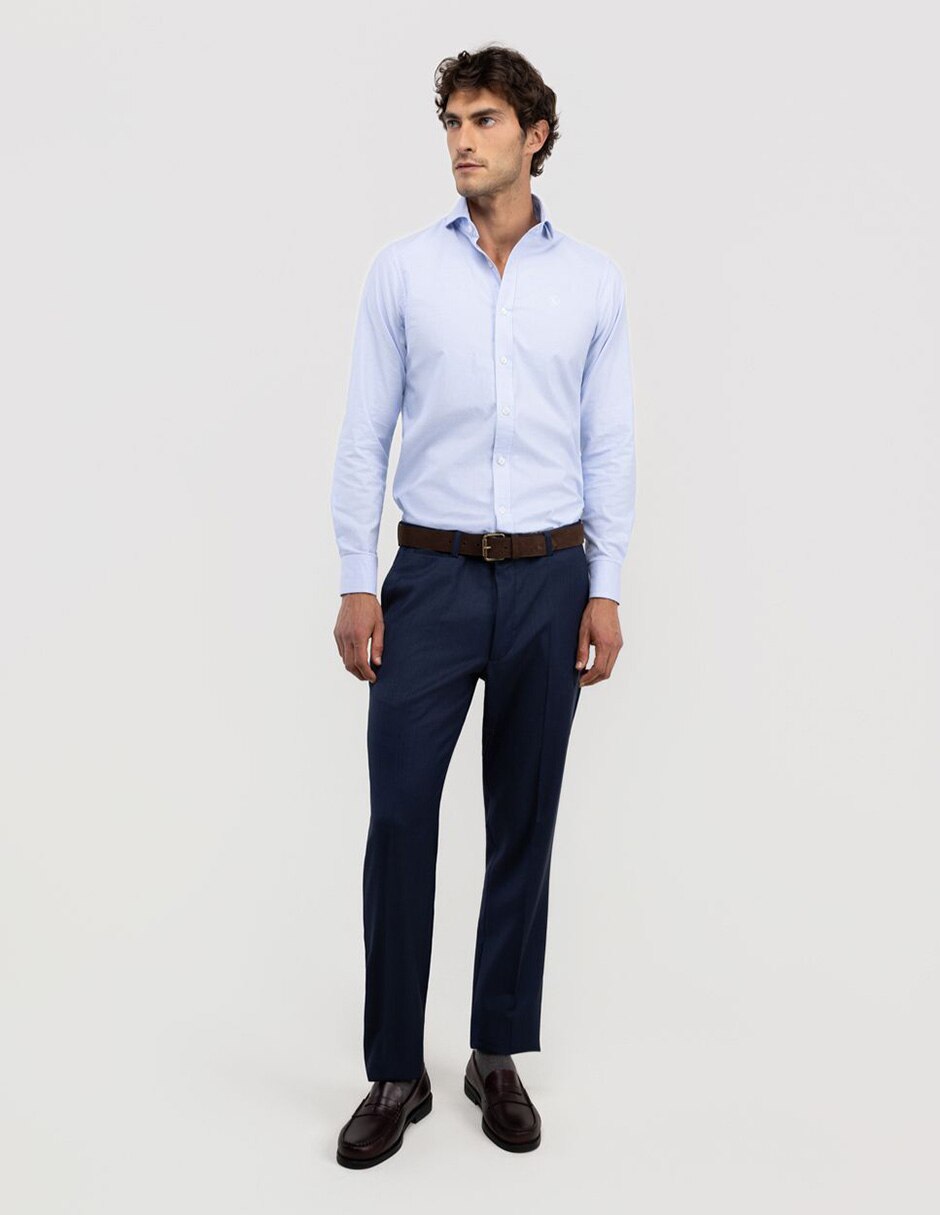 Camisa casual de algodón manga larga para hombre 5