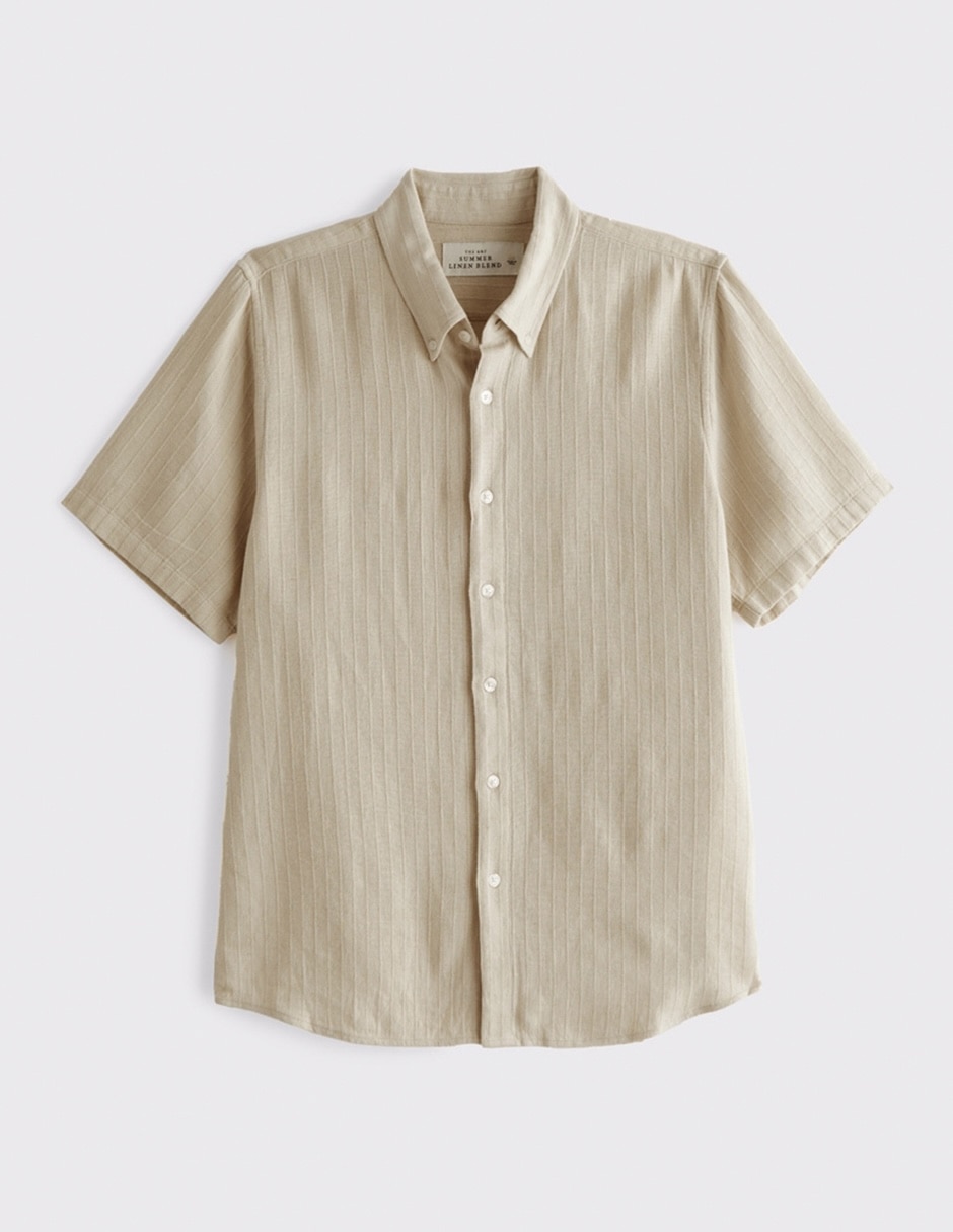 Camisa casual manga corta para hombre