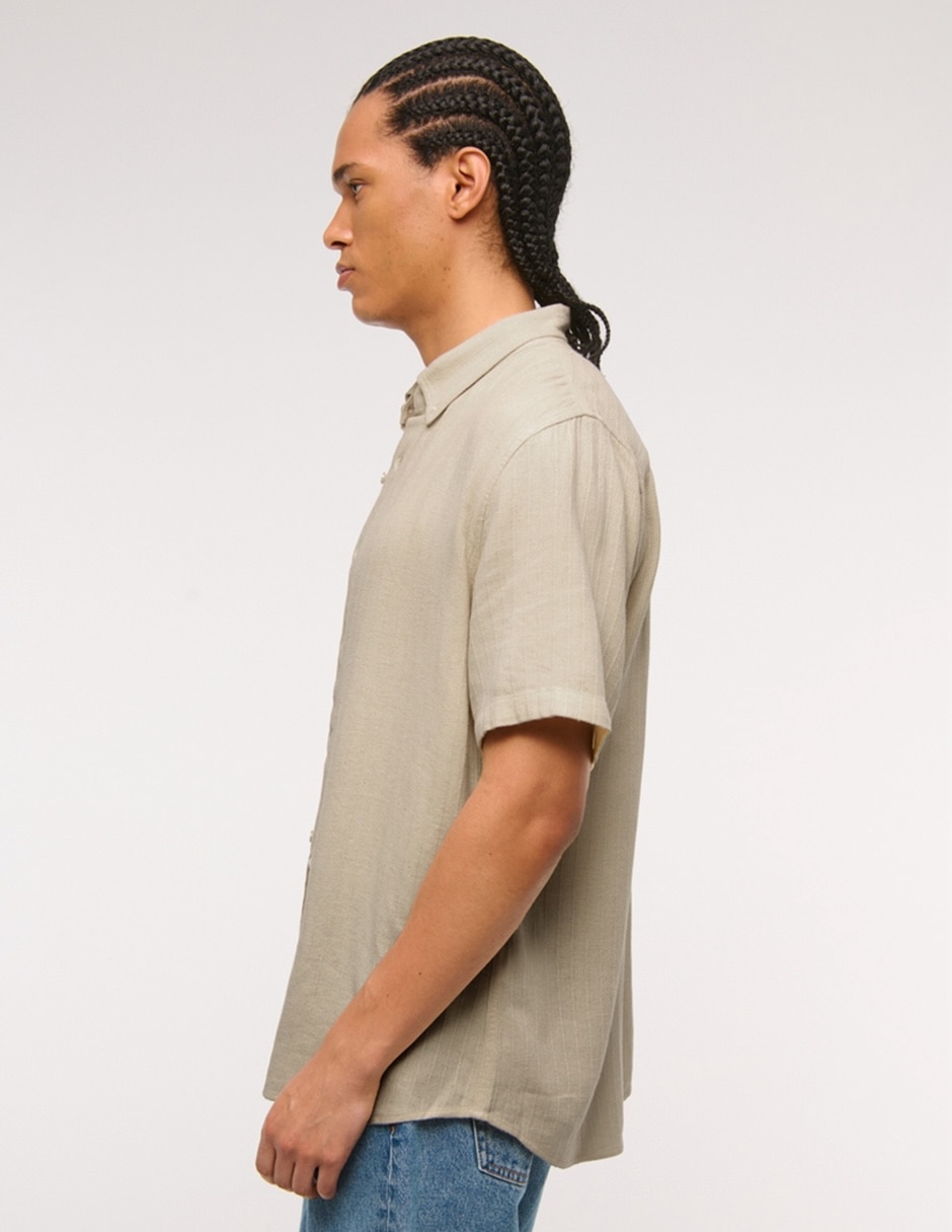 Camisa casual manga corta para hombre