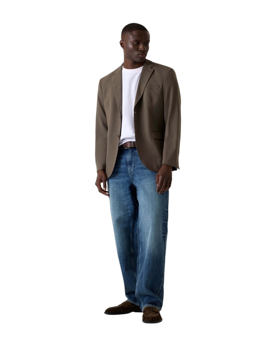 Jeans straight deslavado para hombre 5