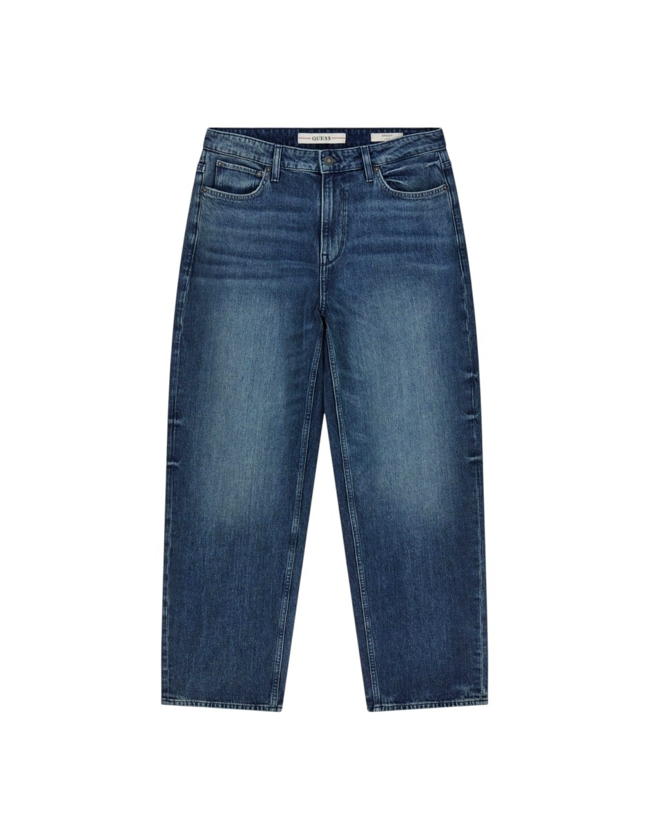 Jeans straight deslavado para hombre 2