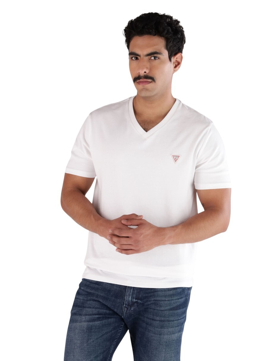 Playera cuello v para hombre