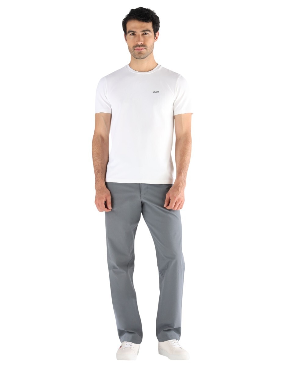 Pantalón regular de algodón para hombre 4