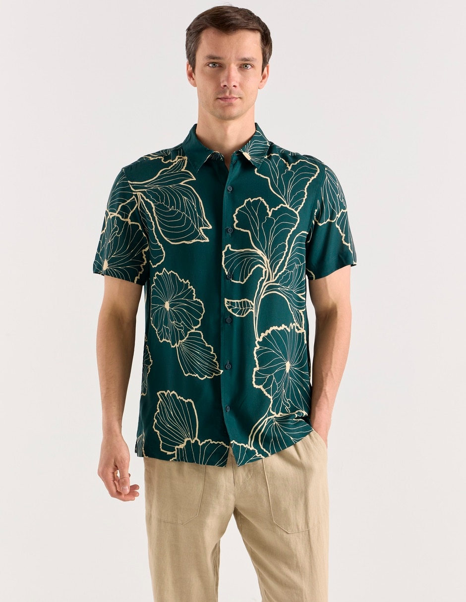 Camisa casual manga corta para hombre Camisa casual manga corta para hombre