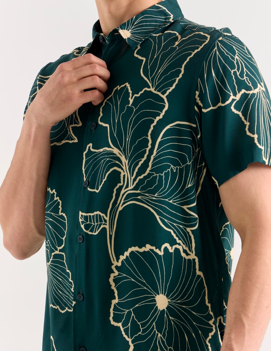 Camisa casual guess manga corta para hombre