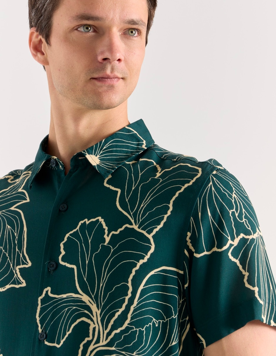 Camisa casual guess manga corta para hombre