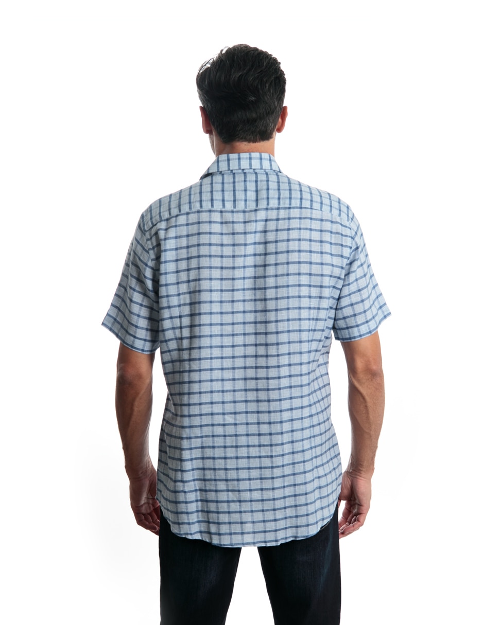 Camisa casual manga corta para hombre 4