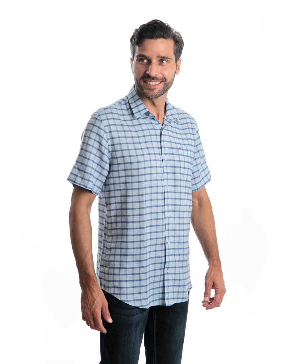 Camisa casual manga corta para hombre 3