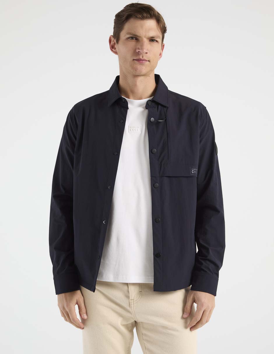 Chamarra casual Kenneth Cole con bolsillos para hombre