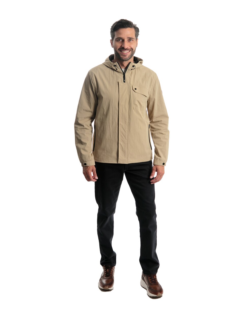 Chamarra casual con capucha para hombre 2