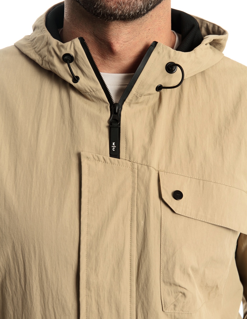 Chamarra casual con capucha para hombre 5