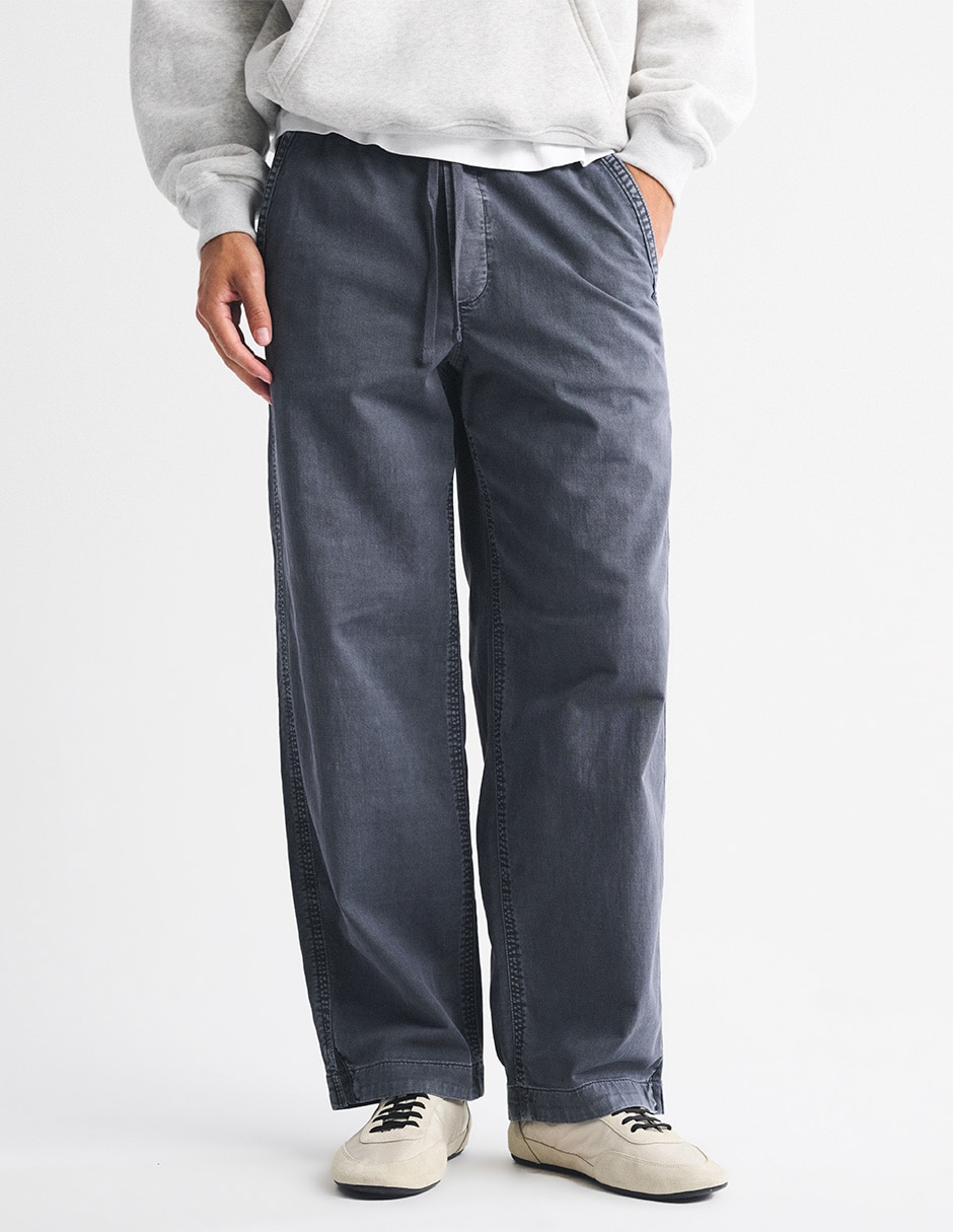 Pantalón casual chino regular de algodón para hombre 3