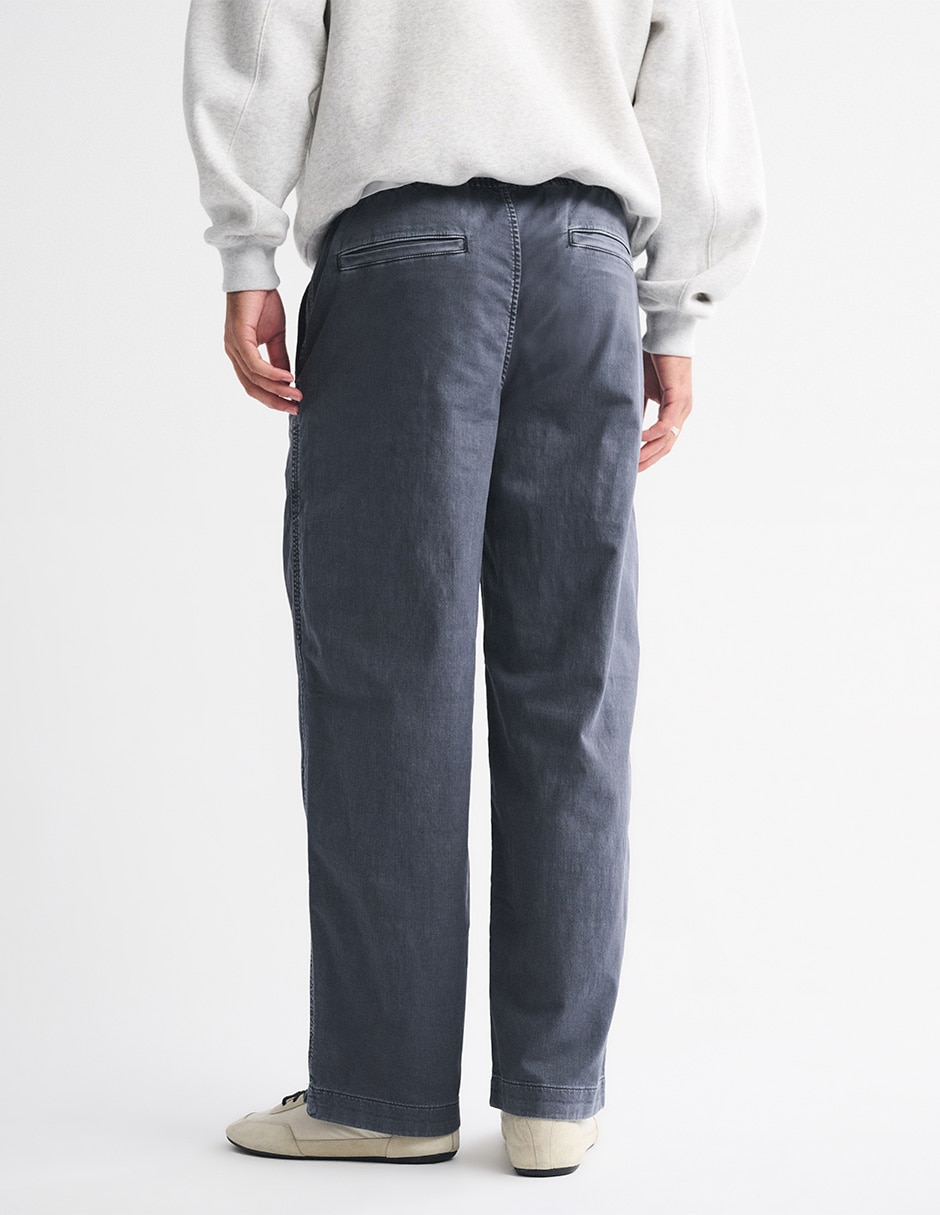 Pantalón casual chino regular de algodón para hombre 5