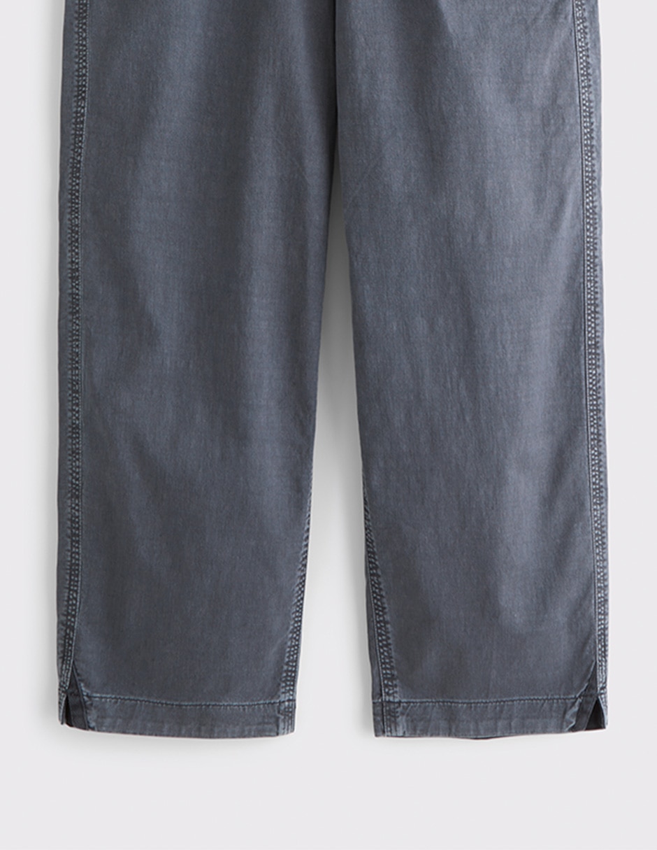 Pantalón casual chino regular de algodón para hombre 6
