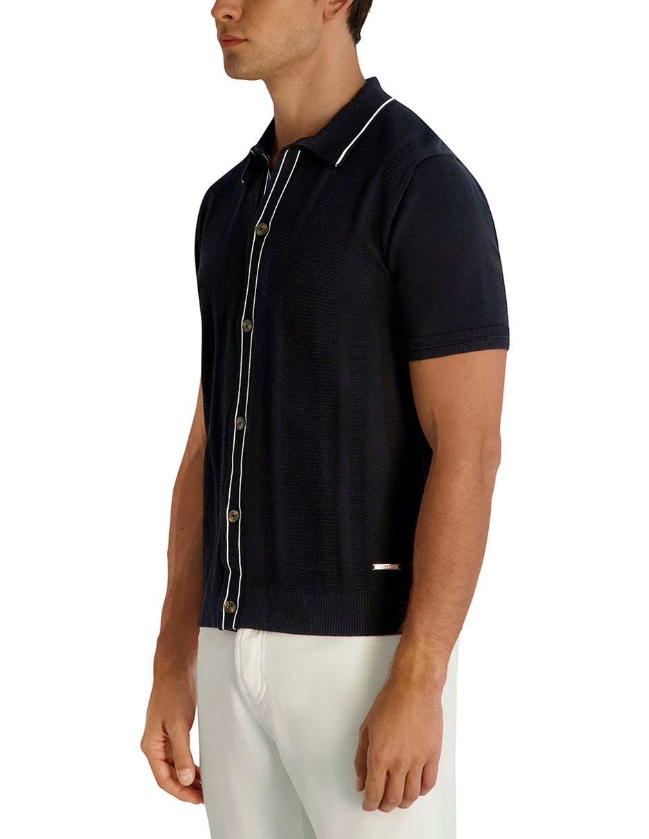Camisa casual manga corta para hombre 4