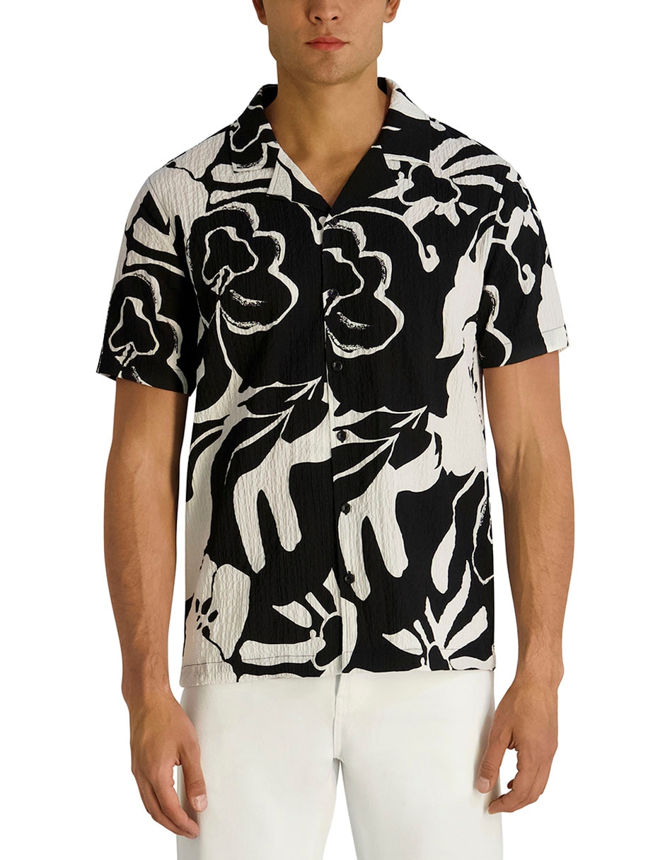 Camisa casual manga corta para hombre