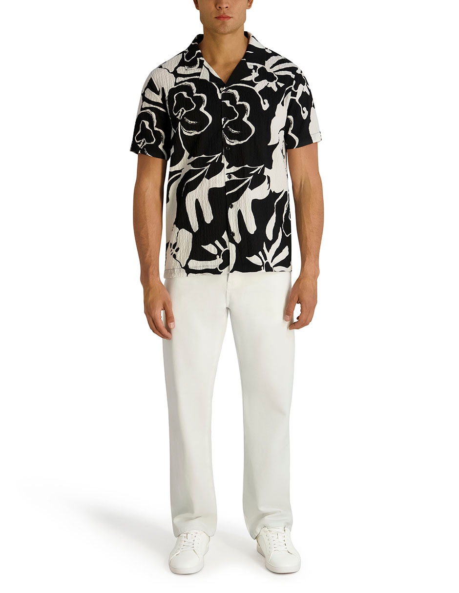 Camisa casual manga corta para hombre