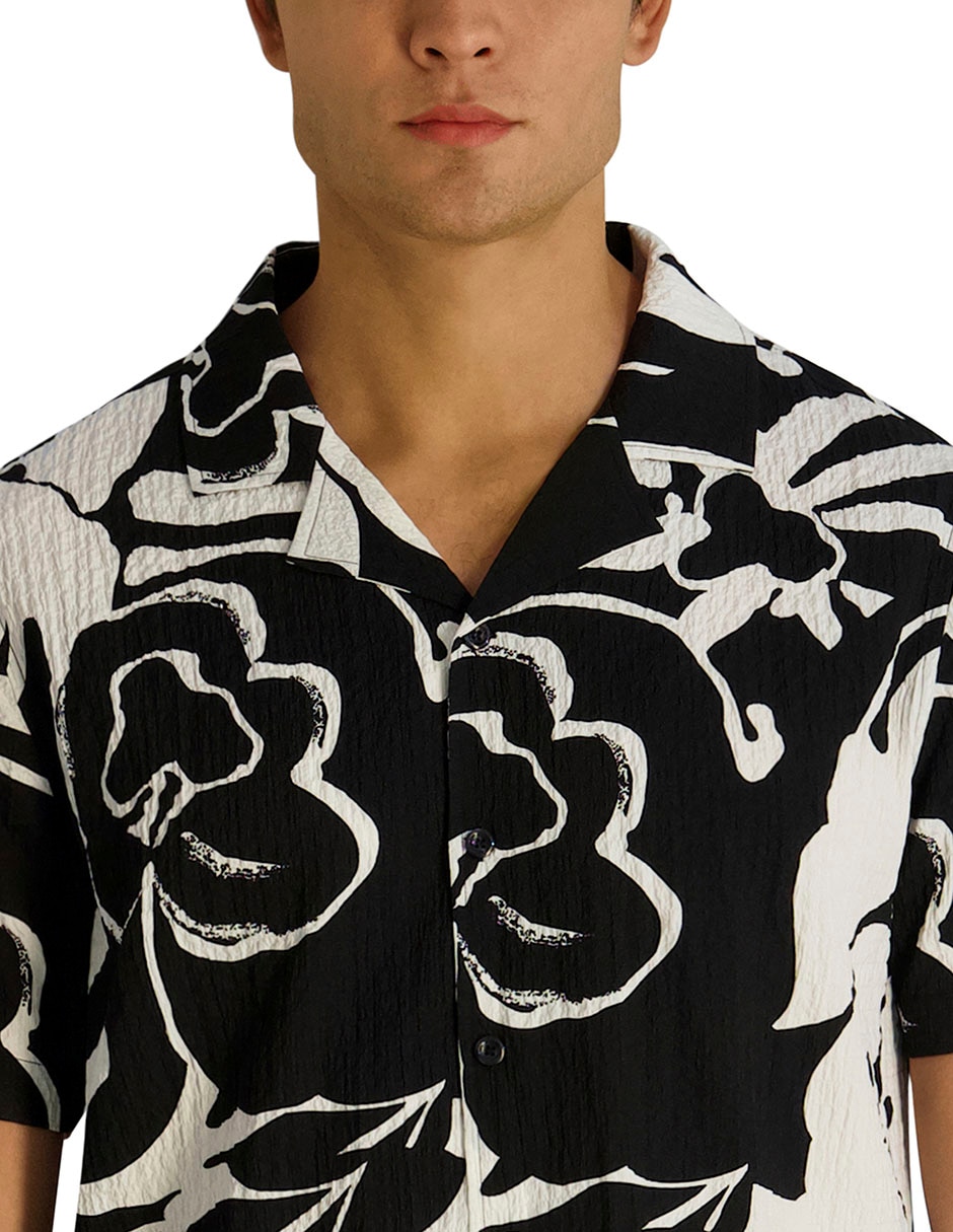 Camisa casual manga corta para hombre