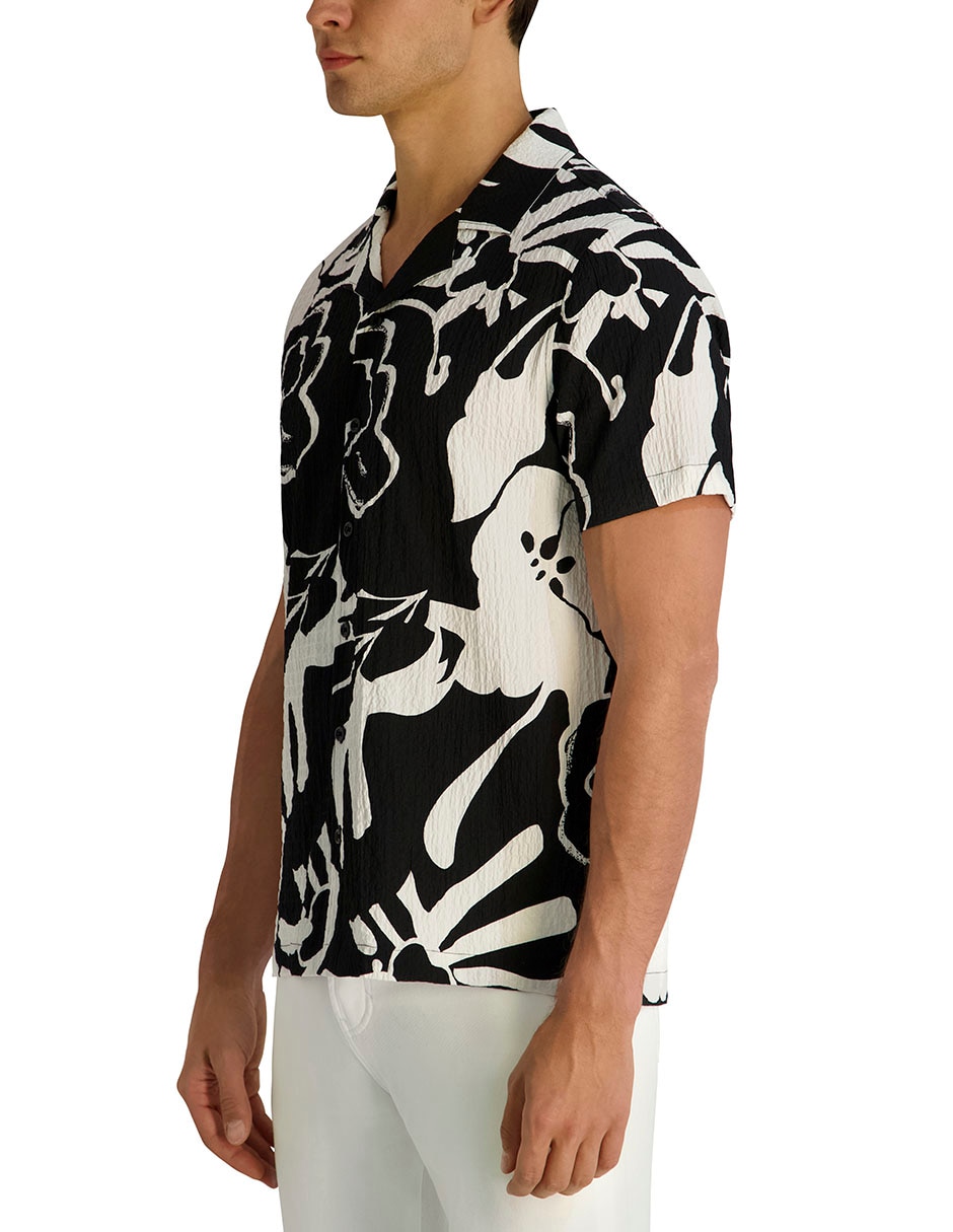 Camisa casual manga corta para hombre