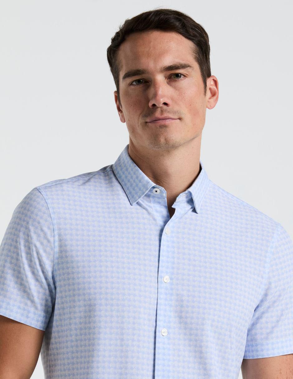Camisa casual manga corta para hombre