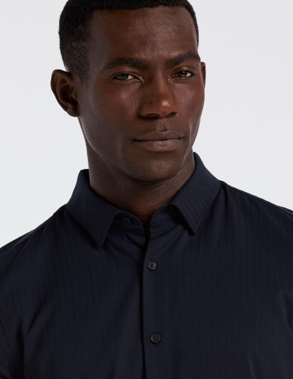 Camisa formal de algodón manga larga para hombre 2
