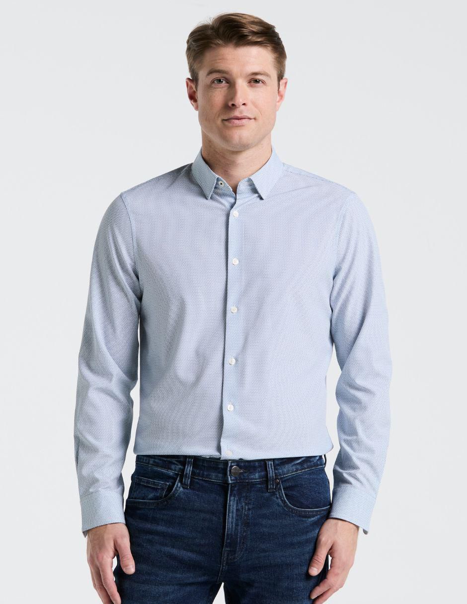 Camisa casual manga larga para hombre