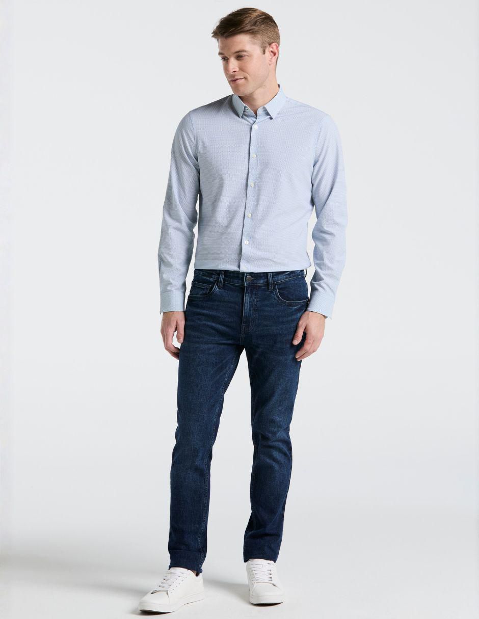 Camisa casual manga larga para hombre