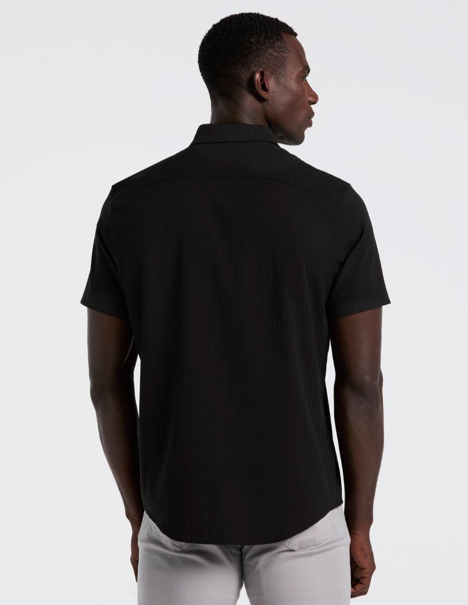 Camisa casual de algodón manga corta para hombre