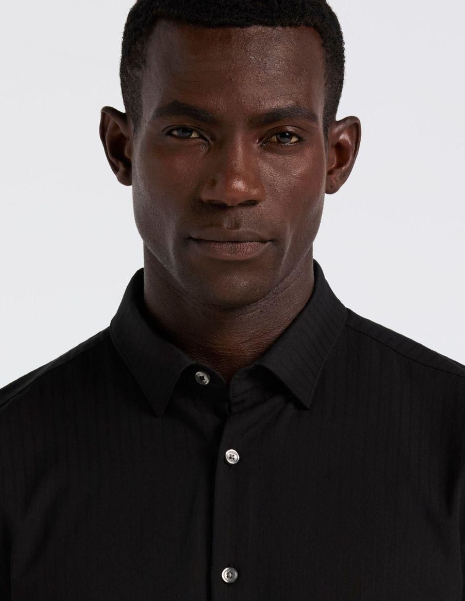 Camisa casual de algodón manga corta para hombre