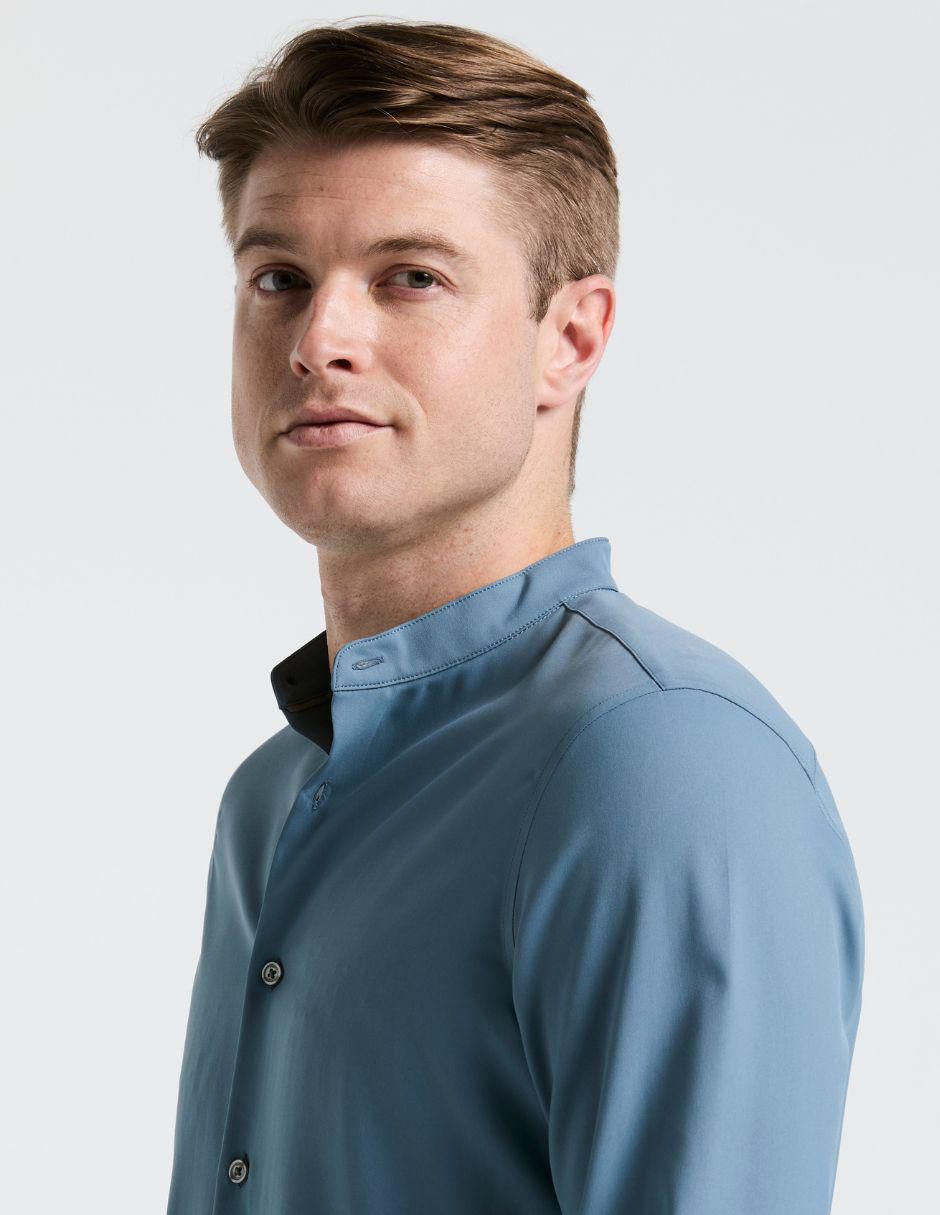 Camisa casual manga larga para hombre