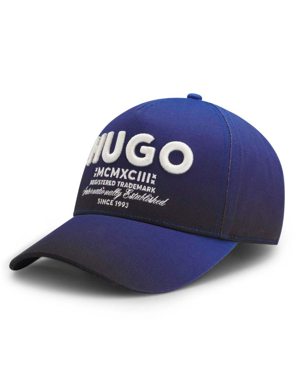 Gorra visera curva snapback casual Hugo Blue para hombre