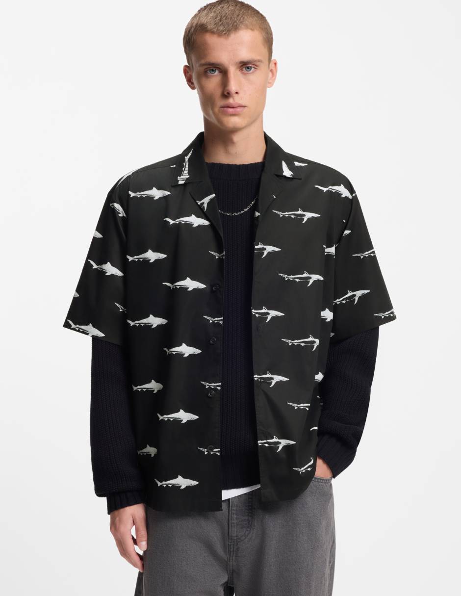 Camisa casual de algodón manga corta para hombre Camisa casual de algodón manga corta para hombre