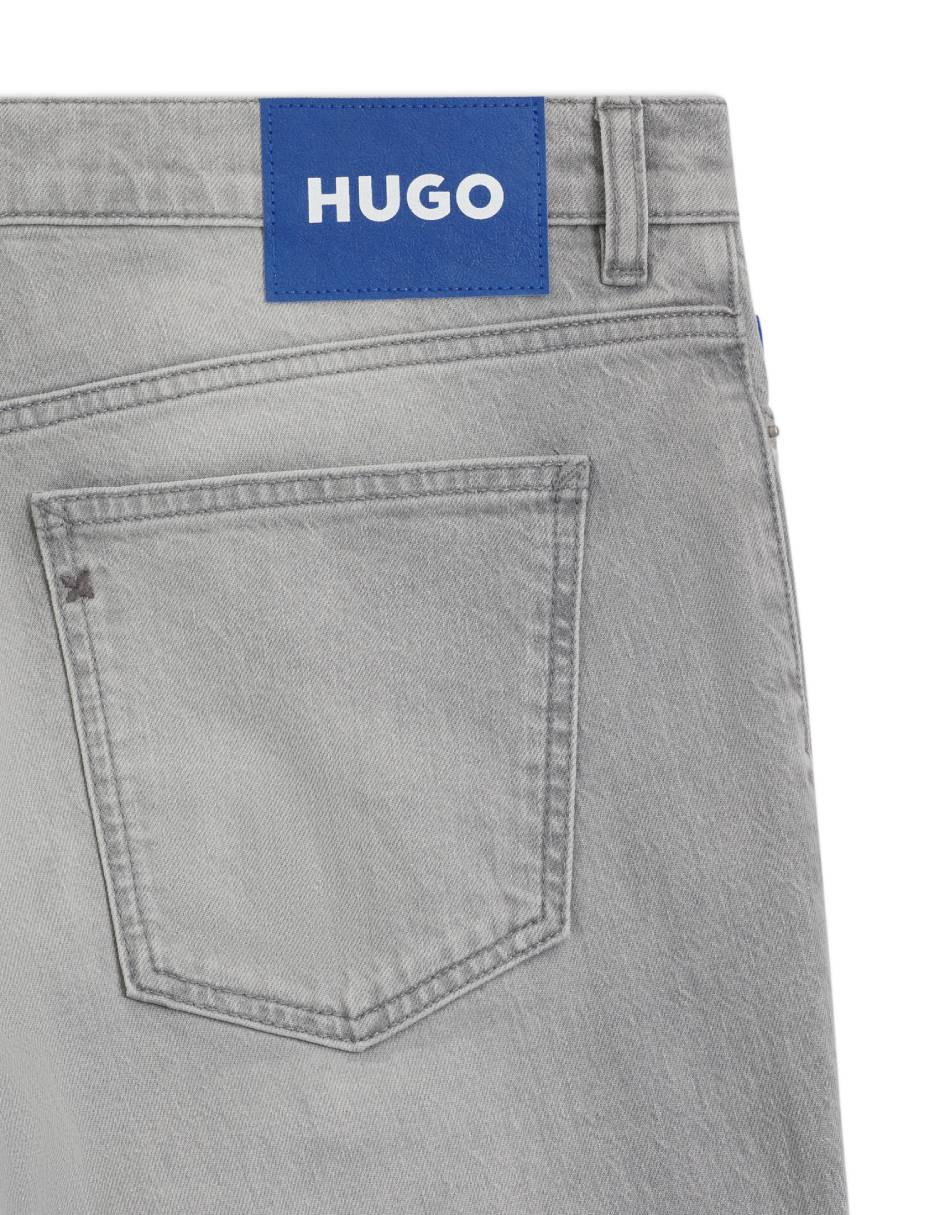 Jeans straight Hugo Blue lavado claro para hombre